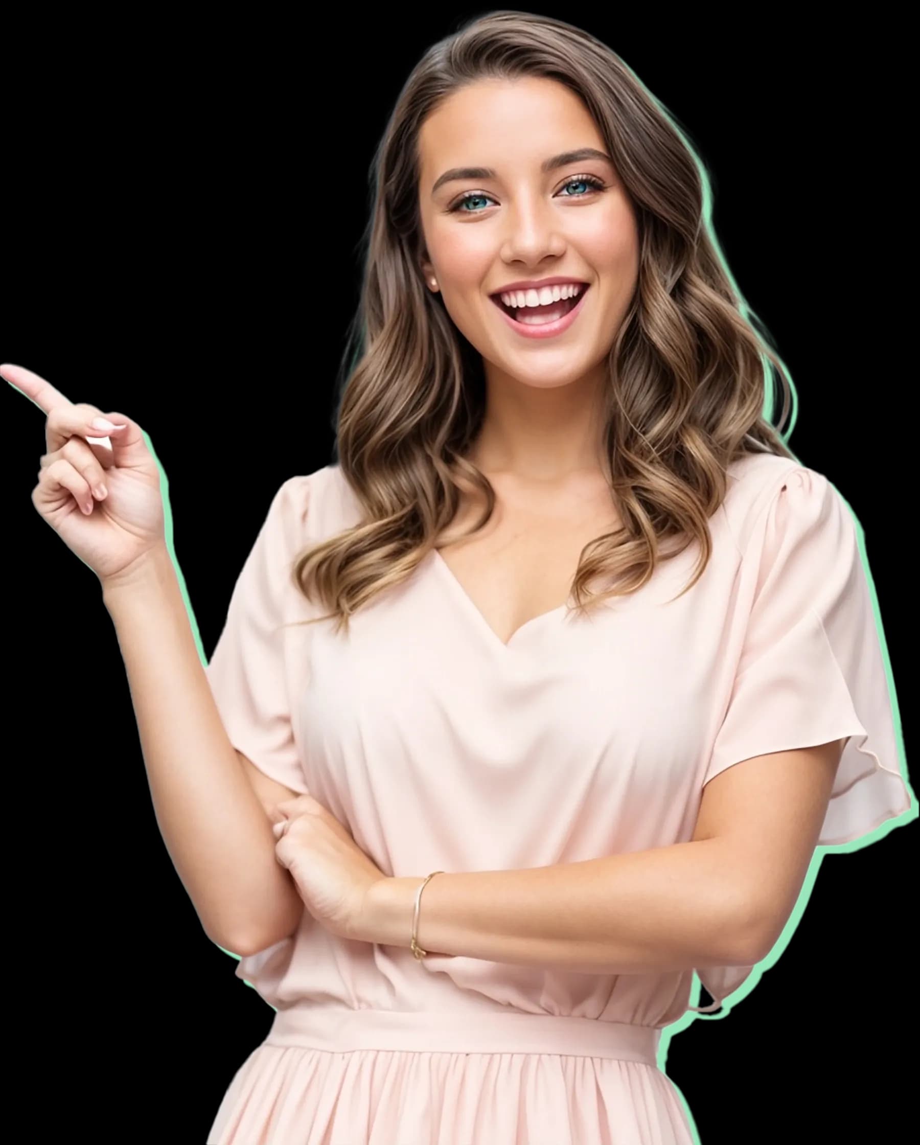 Vrouw silhouet grafisch element voor Imex Cars auto verkoop