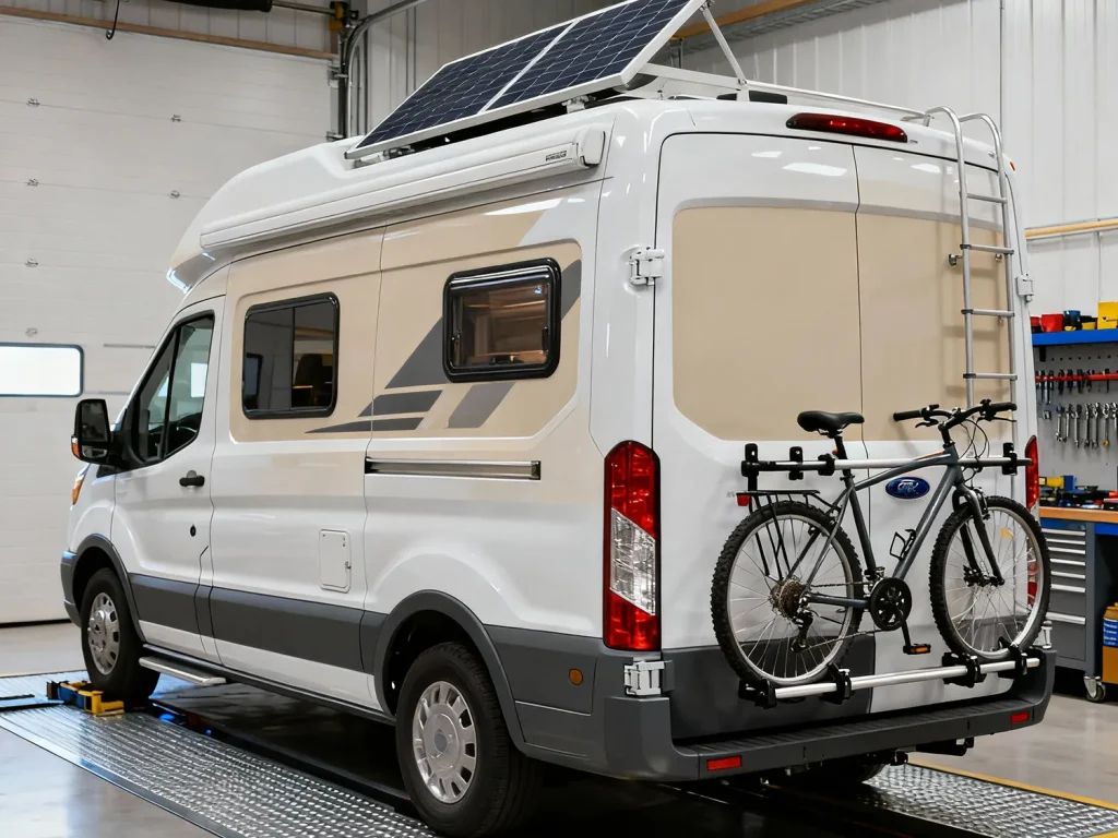 Accessoires controleren om verkoopwaarde mobilhome te verhogen.